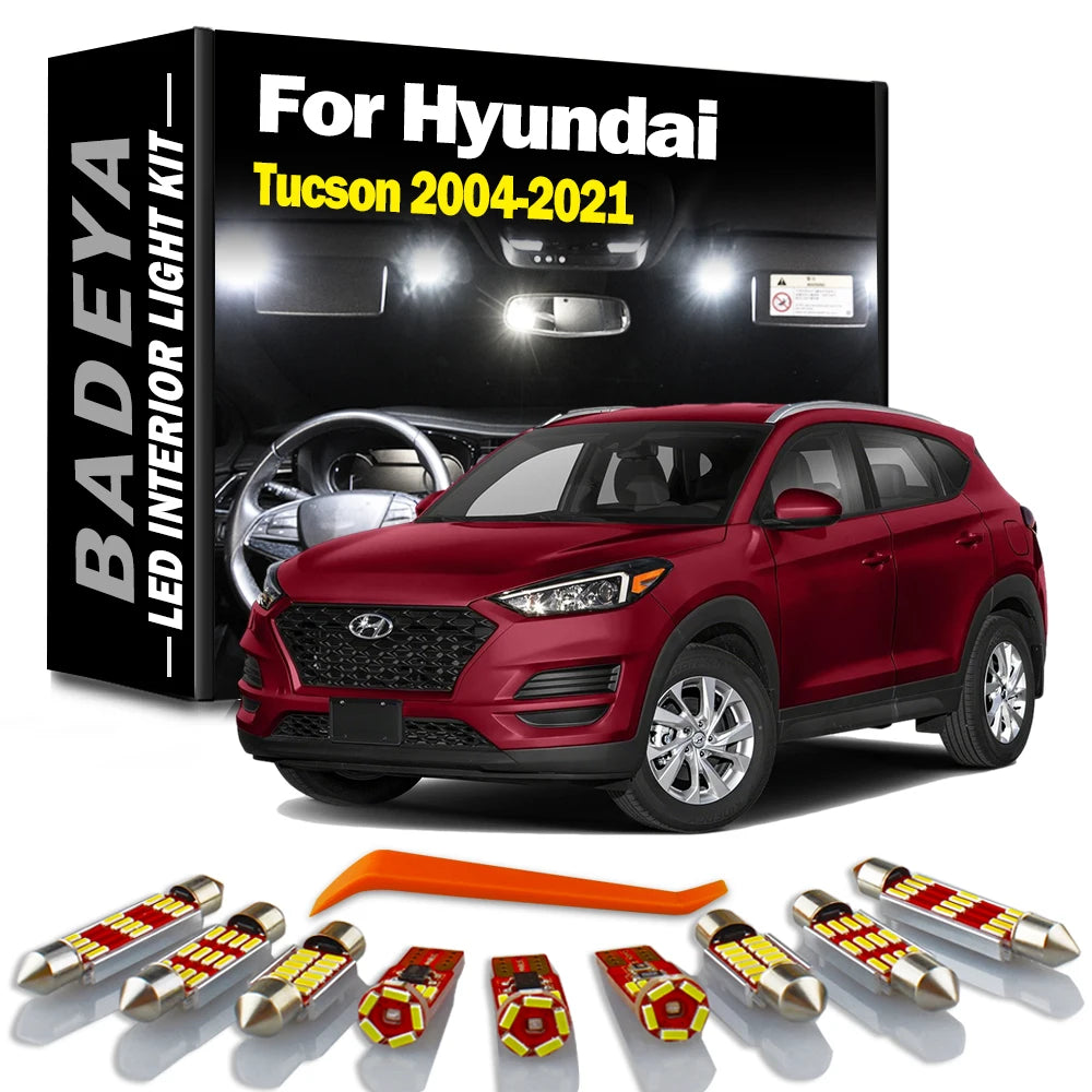 BADEYA Canbus LED Interior Reading Light Indoor Bulbs Kit For Hyundai Tucson 2004-2013 20