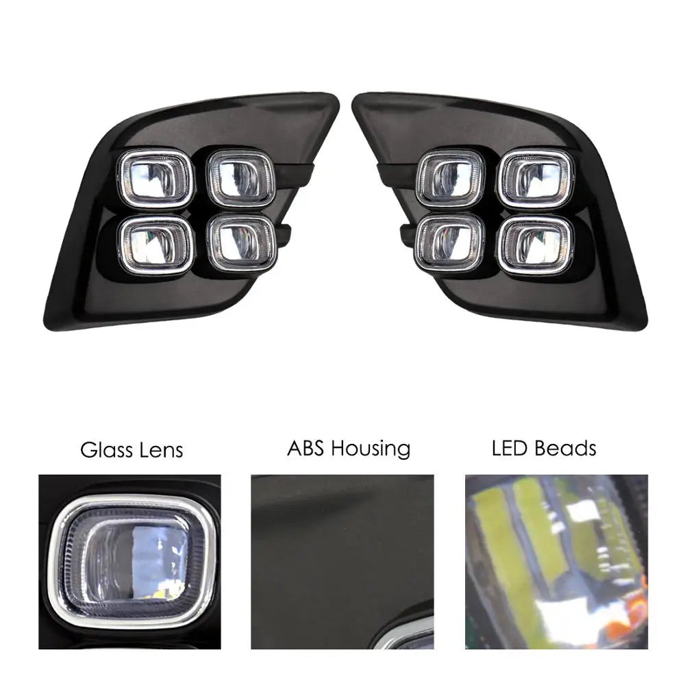 Fog Light Auto LED Daytime Running Light For Toyota Hilux Revo 2015 2016 Car Driving Bumpe | AUTOKITSHOP