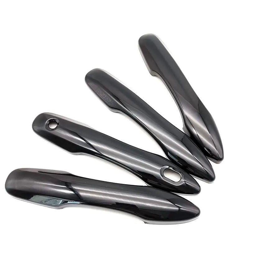 Side Door Handle Cover Trim ABS Gloss Black For 2018-2019 Toyota Camry XV70