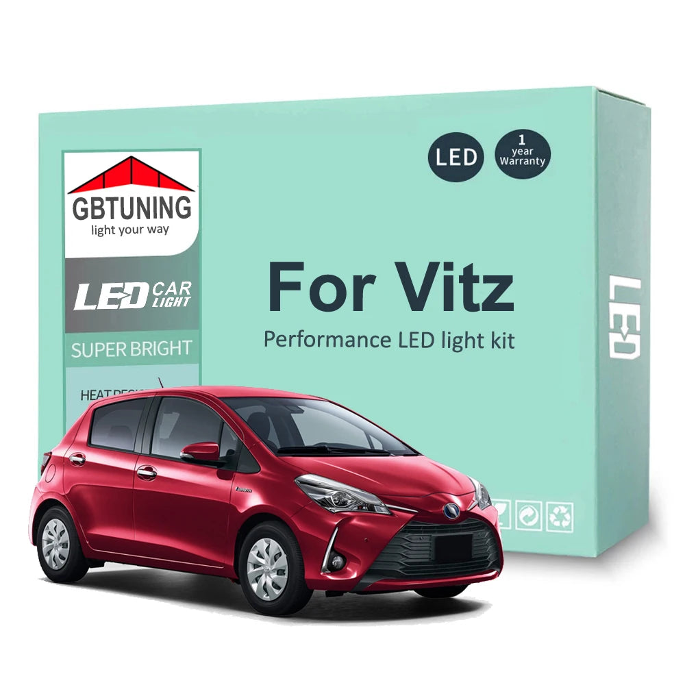 LED Interior Light Kit for Toyota Vitz 1999-2013 - Canbus Dome Map Door Trunk Bulbs | AUTOKITSHOP