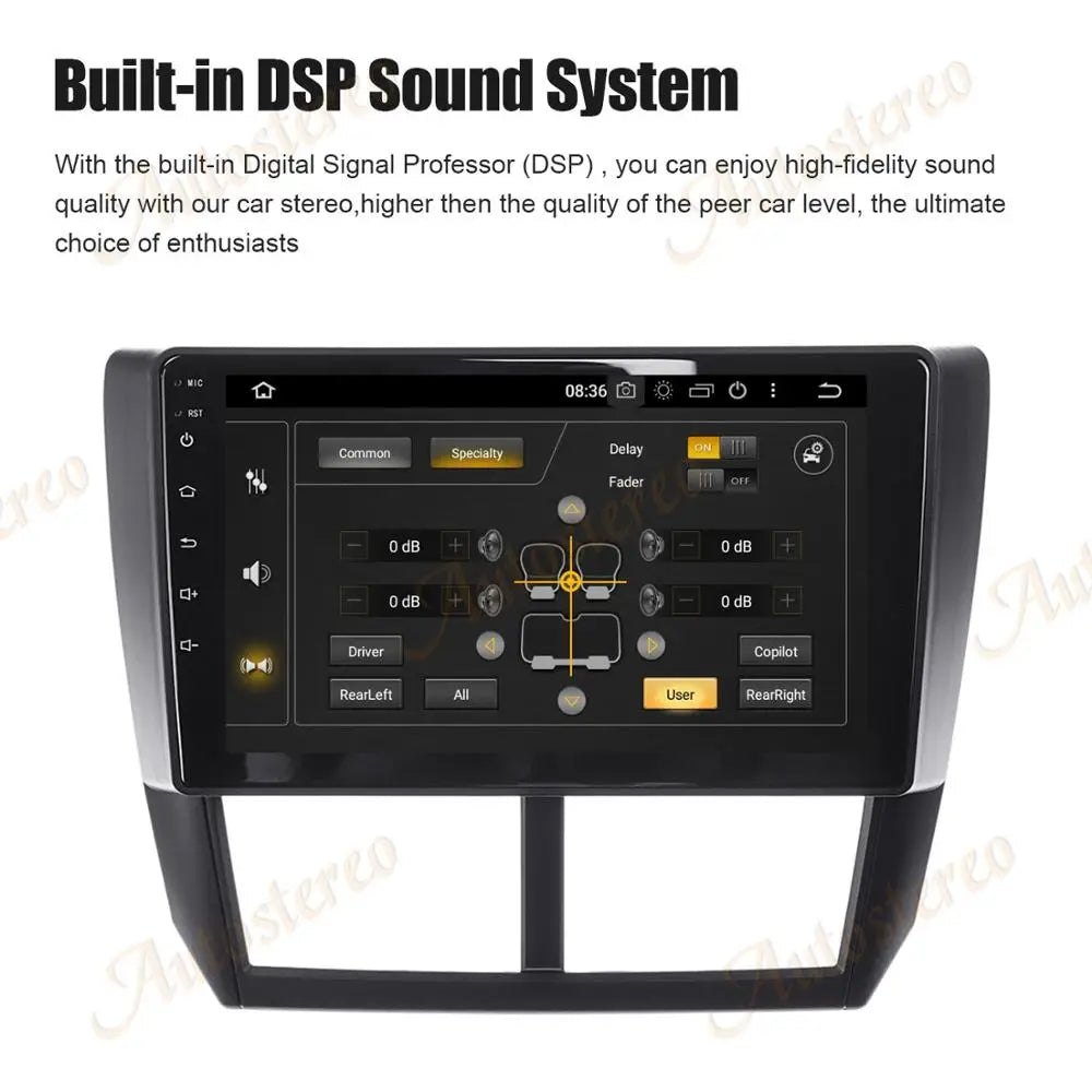 Carplay For Subaru Forester WRX 2008-2014 Android 13.0 Car Radio GPS Multimedia Player And