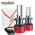 roadsun Mini H4 H7 LED Car Headlight Bulbs H11 H8 9006 HB4 H1 H9 9005 HB3 72W 12000LM Lamp