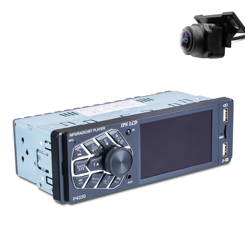 Car Radio 3.8" IPS screen MP5 Player Bluetooth FM Radio with Dynamic Rear View Camera Supp