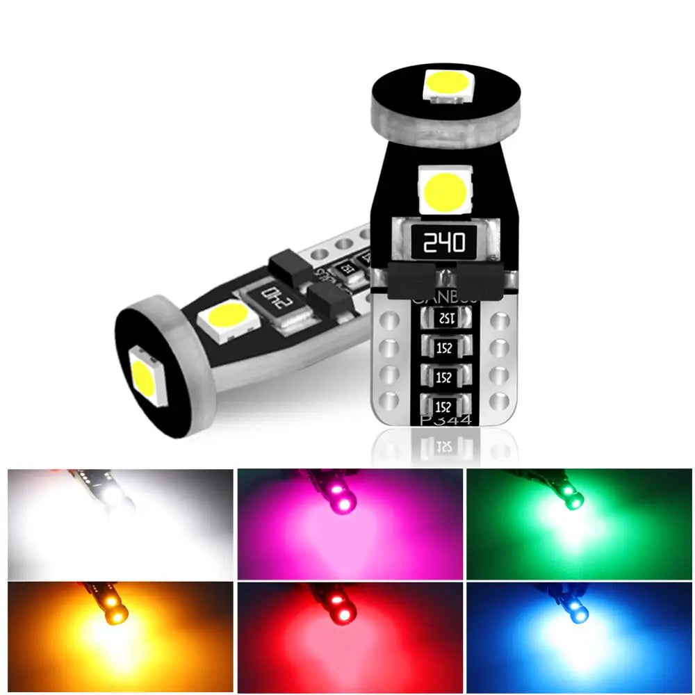 Canbus Super Bright T10 W5W LED Bulbs Car Clearance Lights Reading Lamp Auto Dome Door Bul