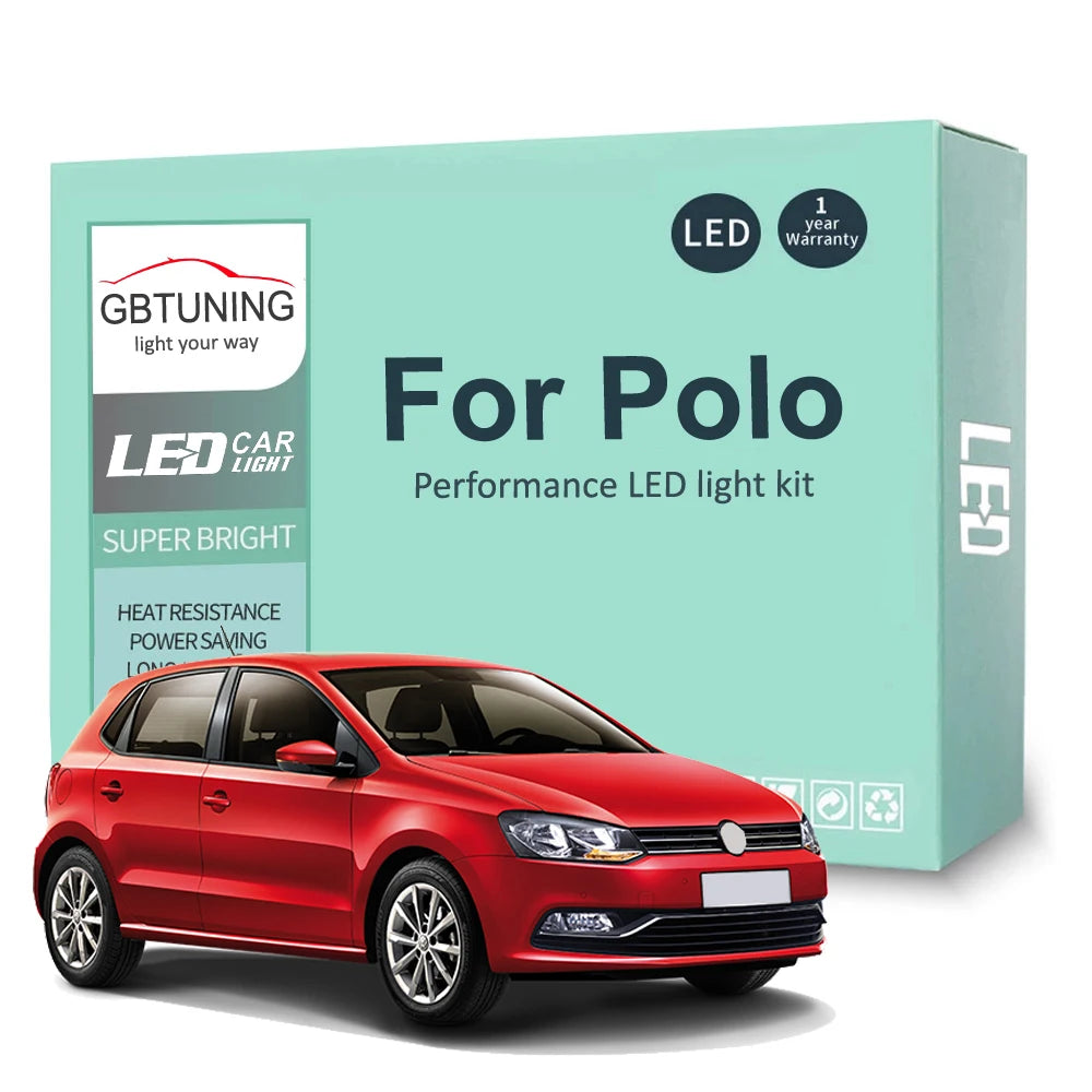 LED Interior Light Kit for Volkswagen VW Polo 6R 6C 9N 9N3 6N 6N1 6N2 1994-2017 - Canbus Dome Map Door Trunk Bulbs | ...