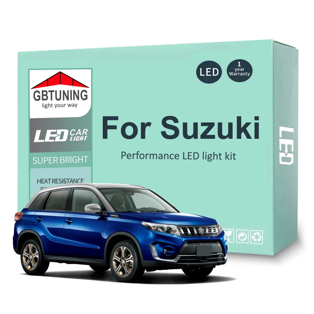 LED Interior Light Kit for Suzuki Swift Grand Vitara SX4 S-Cross Baleno Jimny Ignis ACROSS Swace Kizashi Ciaz Dzire C...