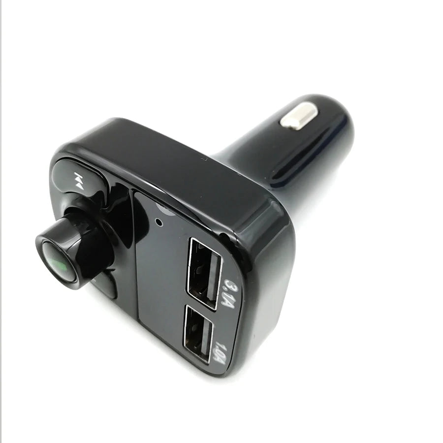 Car Music adapter 3.1A Dual USB Port Handsfree Car Charger Bluetooth FM Transmitter