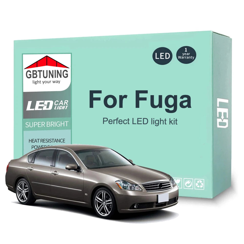LED Interior Light Kit for Nissan Fuga Y50 Y51 2004-2013 - Canbus Dome Map Door Trunk Bulbs | AUTOKITSHOP