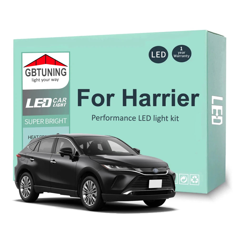 LED Interior Light Kit for Toyota Harrier 1997-2016 - Canbus Dome Map Door Trunk Bulbs | AUTOKITSHOP
