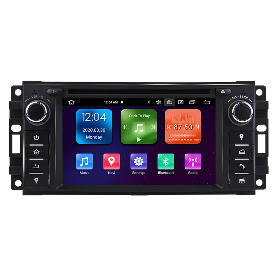 6.2 Inch Car Stereo Radio Android 10 GPS Navi Builtin Carplay 2+32G For Dodge Ram for Chry