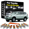 BADEYA 17Pcs Canbus LED Interior Reading Dome Trunk Light Kit For Toyota Prado 120 2002 20