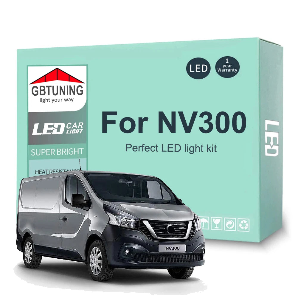 11-Piece LED Interior Light Kit for Nissan NV300 - Canbus Error-Free Bulbs | AUTOKITSHOP