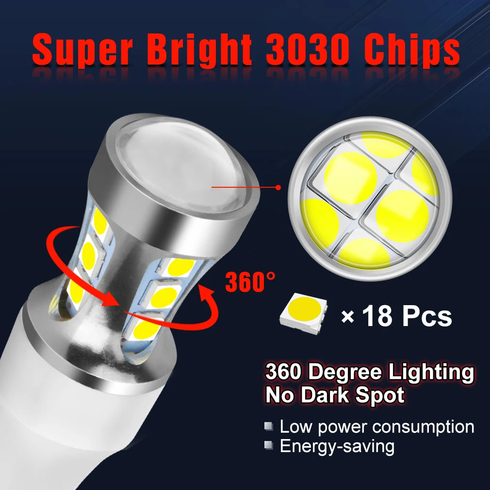T15 Led Bulb W16W Led Canbus 920 921 912 Lamp 1000LM 3030SMD Super Bright Car Reverse Back