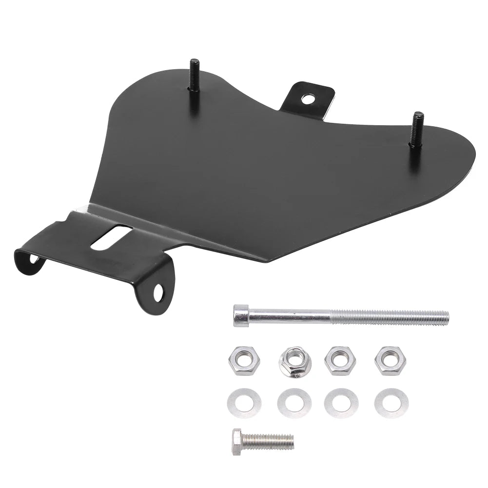 Motorcycle Black Solo Seat Baseplate Bracket Mounting Holder Kit Base Plate Brackets Support Hol - Automotive LED Light