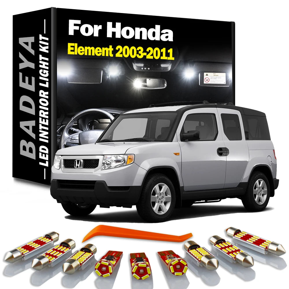 8-Piece LED Interior Light Kit for Honda 2003-2007 - Canbus Error-Free Interior Bulbs