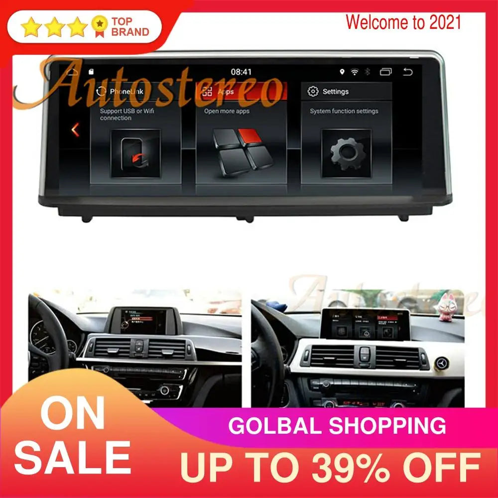 Android 14 Car GPS Navigation Multimedia Player For BMW 3 Series F30/F31/F34/F35 2013-2017
