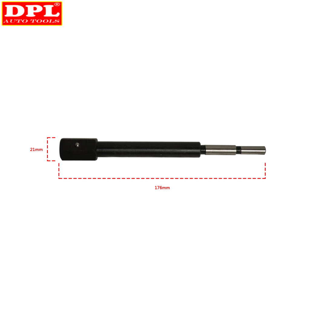 5PCS Diesel Injector Seat Cutter Tool Set Cleaner Carbon Cutting Tool Kit - Automotive LED Light