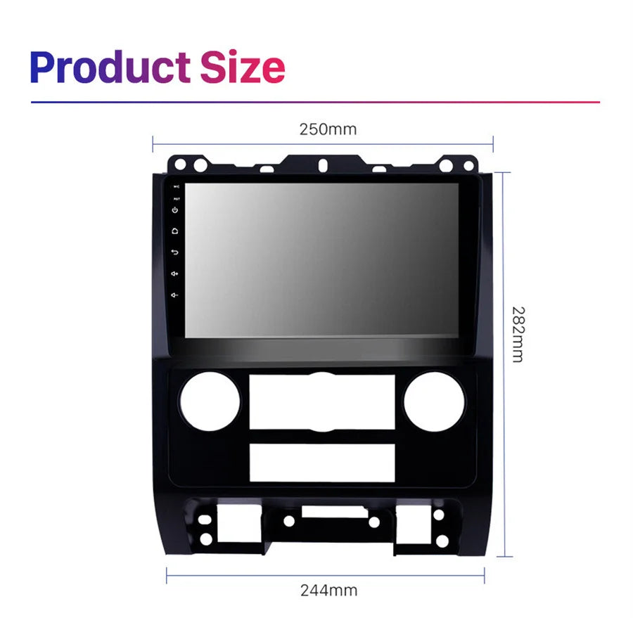 9" Android 10.0 Radio Stereo GPS Navi Head Unit 1+16GB For Ford Escape 2007-2012