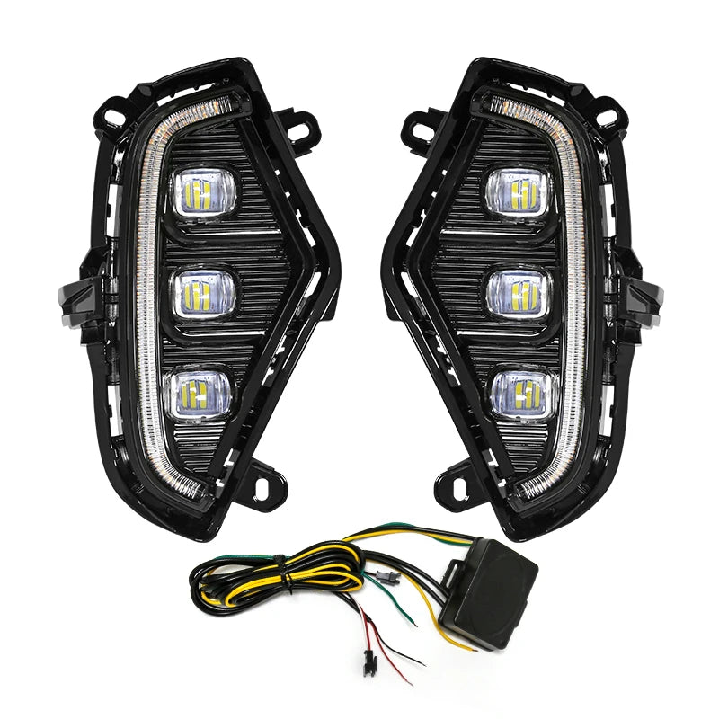 Daytime Running Lamp DRL Led Lights Fog Toyota RAV4 2019 2020 2021 Turn Signal DayLight Ac | AUTOKITSHOP