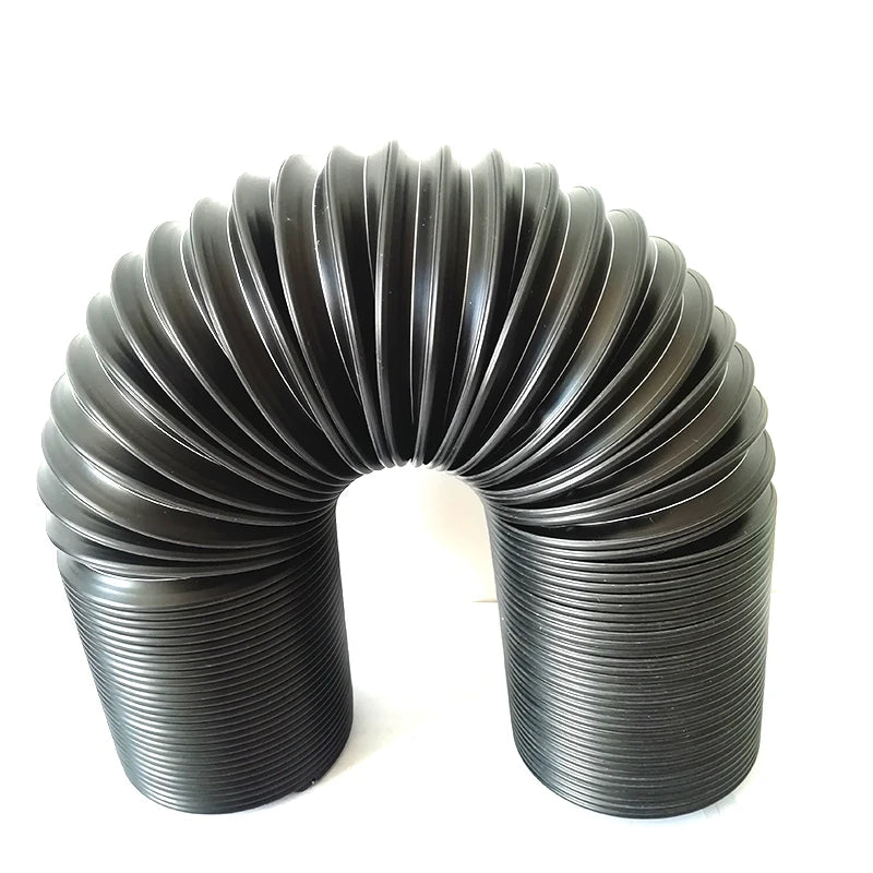 1 Meter x 80mm wide Black flexible cold air hose for car engines air filters induction kit