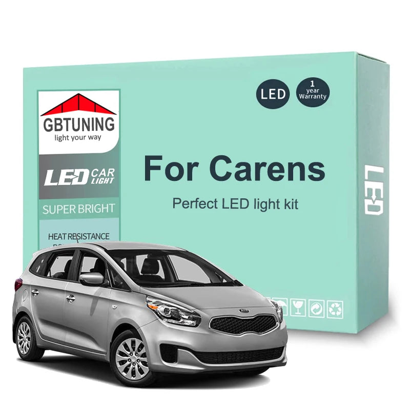 LED Interior Light Kit for KIA Carens Rondo 1999-2013 - Canbus Dome Map Door Trunk Bulbs | AUTOKITSHOP