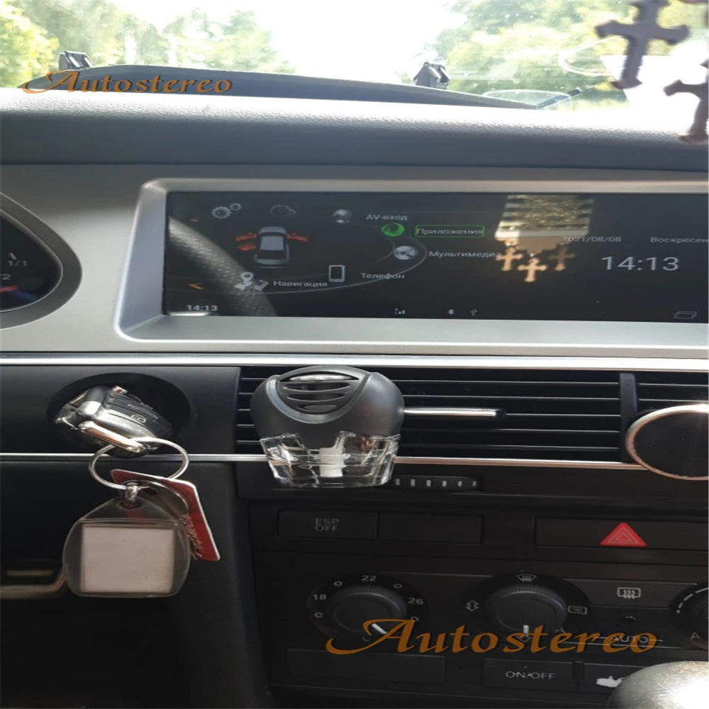 For Audi A6 2005-2012 Auto Stereo Android 13 Carplay Car DVD Player GPS Navigation Multime
