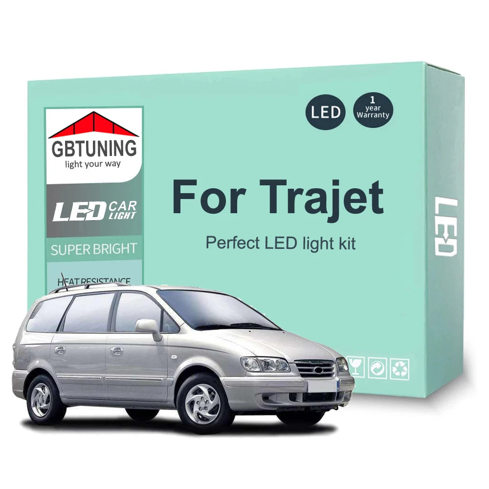 11-Piece LED Interior Light Kit for Hyundai Trajet - Canbus Error-Free Bulbs | AUTOKITSHOP