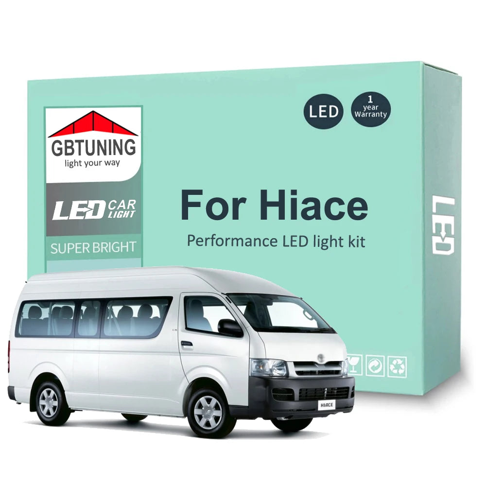 LED Interior Light Kit for Toyota Hiace Truck Hiace 1988-2007 - Canbus Dome Map Door Trunk Bulbs | AUTOKITSHOP