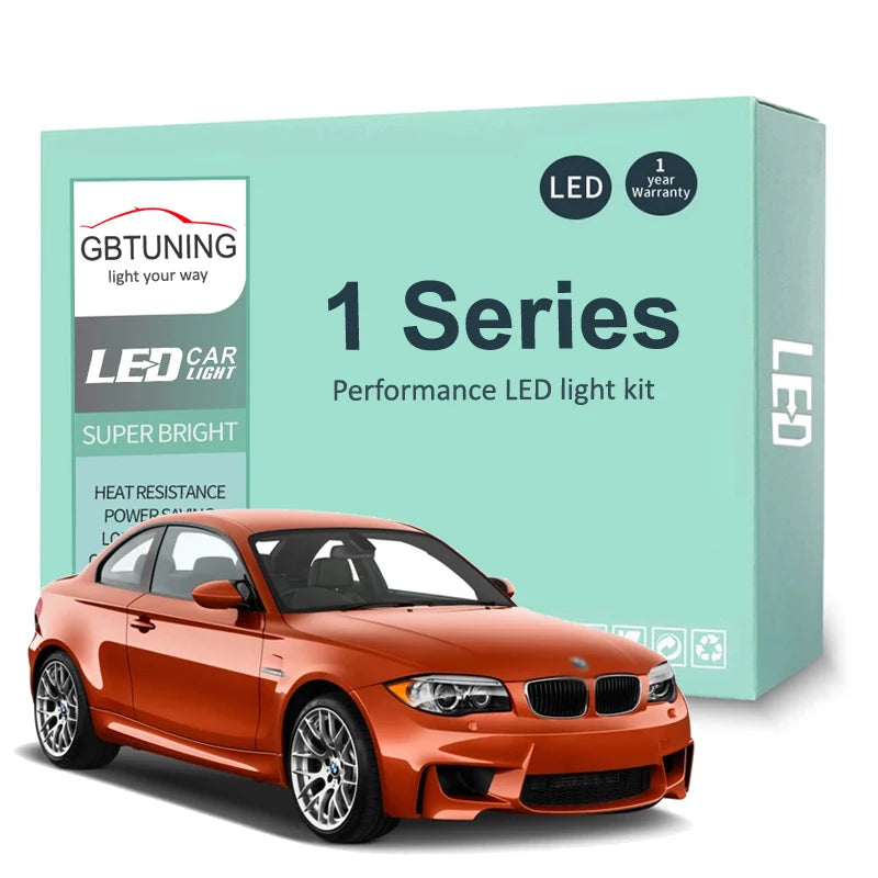 LED Interior Light Kit for BMW 1 Series E81 E87 E82 E88 F20 F21 116 118 120 2003-2014 - Canbus Dome Map Door Trunk Bu...
