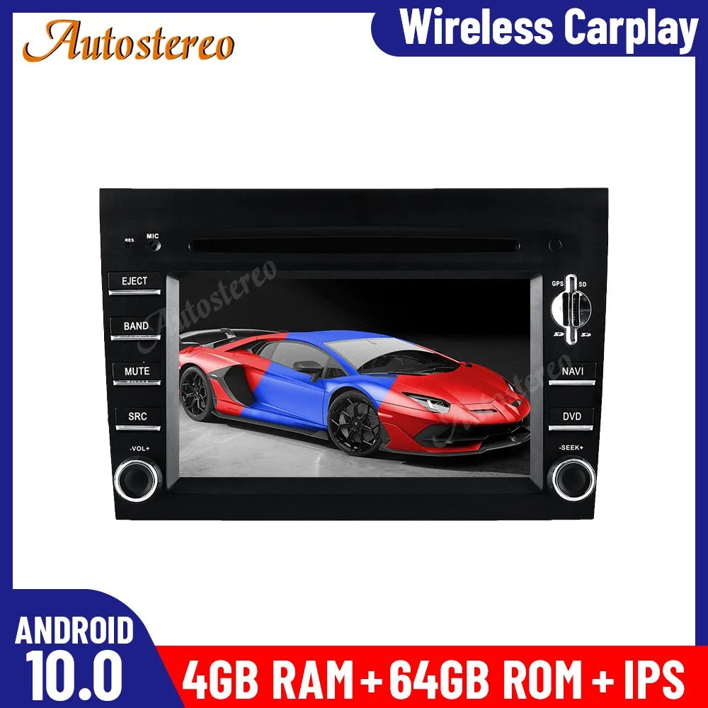 For Porsche 911 997 Cayman 2005-2008 Boxter 2005-2012 Android 13.0 Car Multimedia Player N