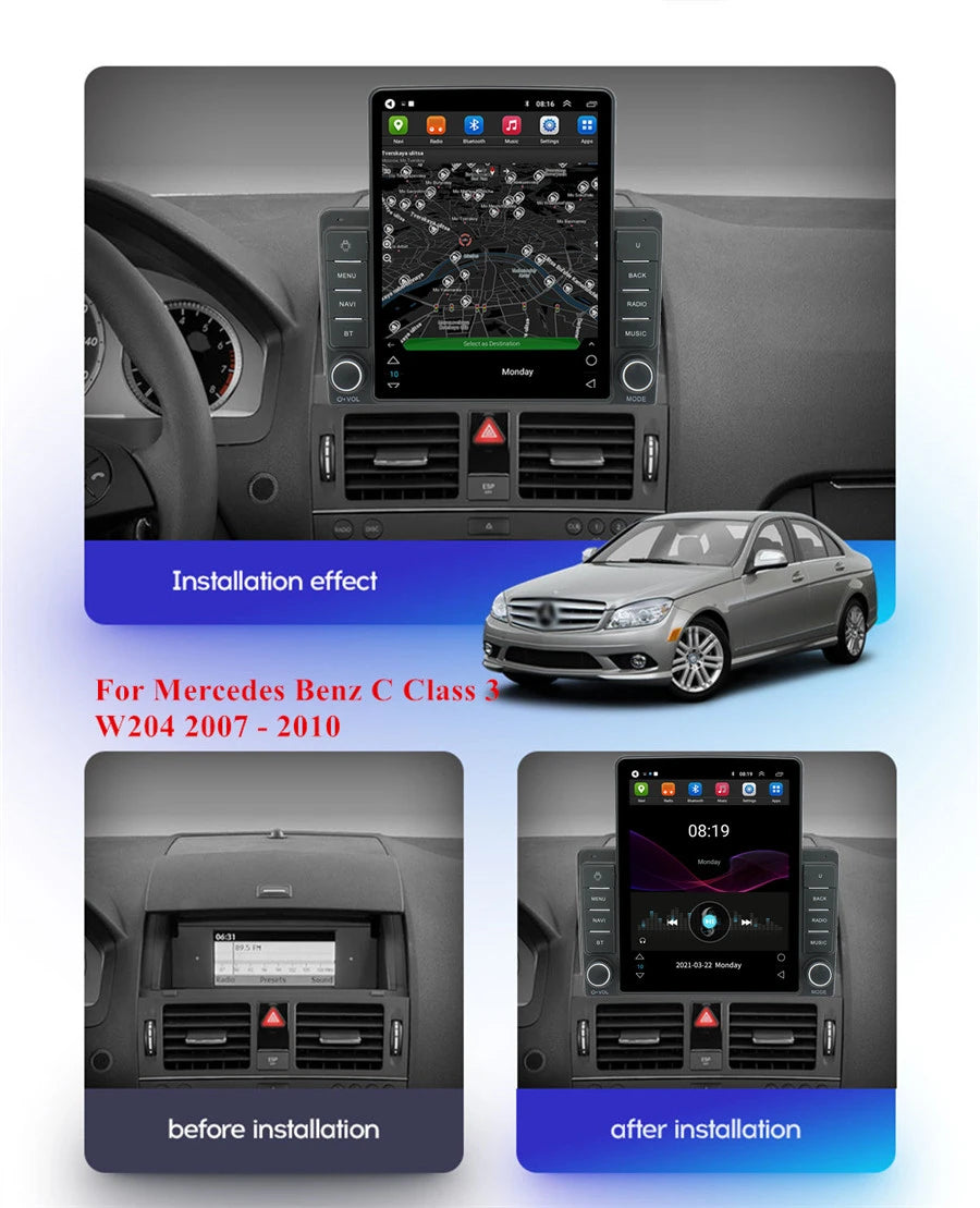 LED Interior Light Kit for Mercedes C300 W204 C200 2007-2010 - Canbus Error-Free Interior Bulbs