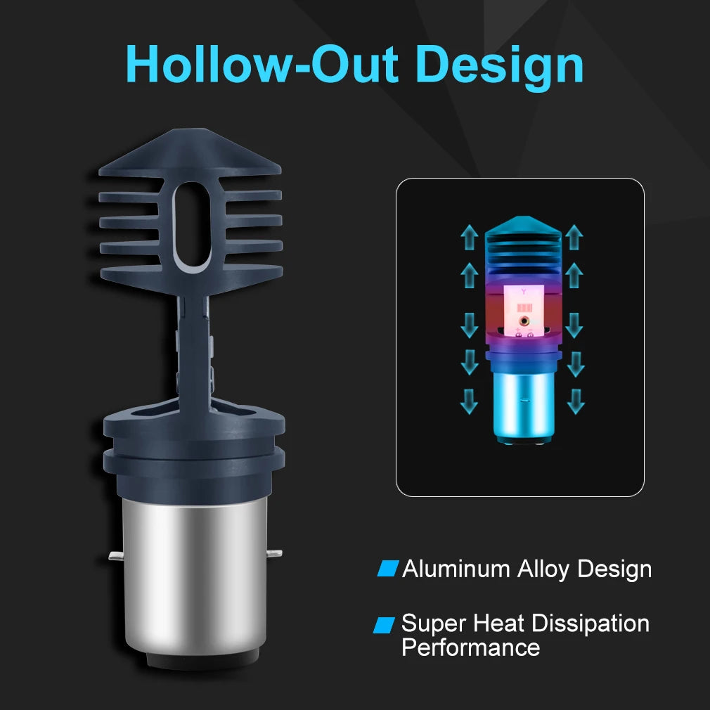 H4 Led Motorcycle H6 BA20D Led P15D H6W Canbus 4000LM Headlight Bulbs Moto Lights Hi Lo be