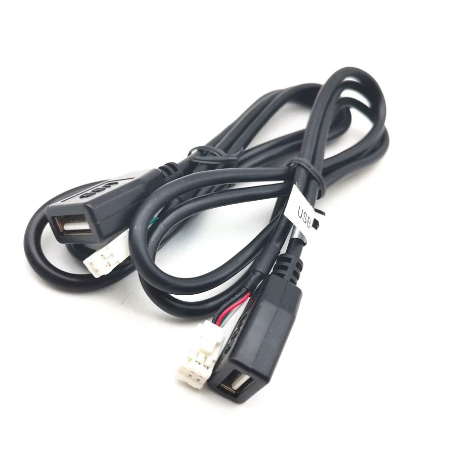 4Pin & 6Pin Connector USB Extension Cable Adapter for Android Car Radio Stereo