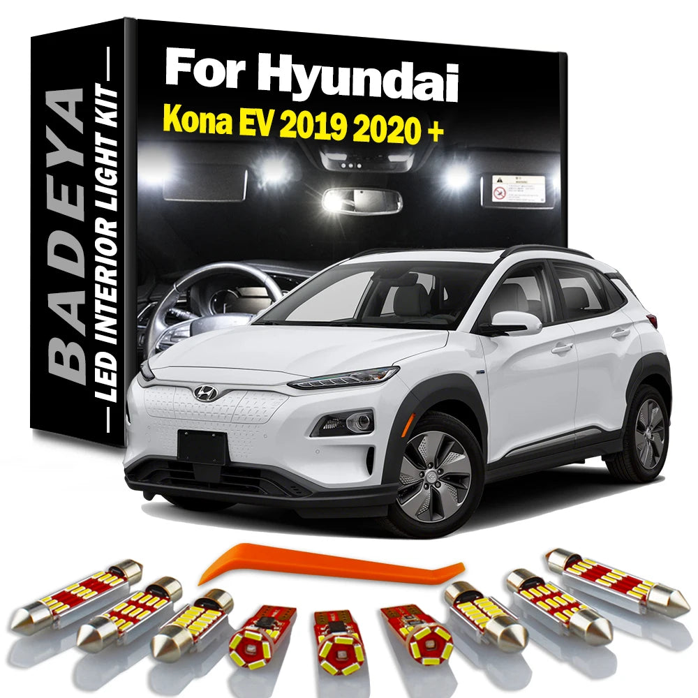 12-Piece LED Interior Light Kit for Hyundai - Canbus Error-Free Interior Bulbs