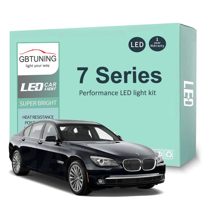 LED Interior Light Kit for BMW 7 Series E38 E65 E66 E67 F01 F02 F03 F04 Car LED Reading Dome Trunk Lamp Canbus No Err...