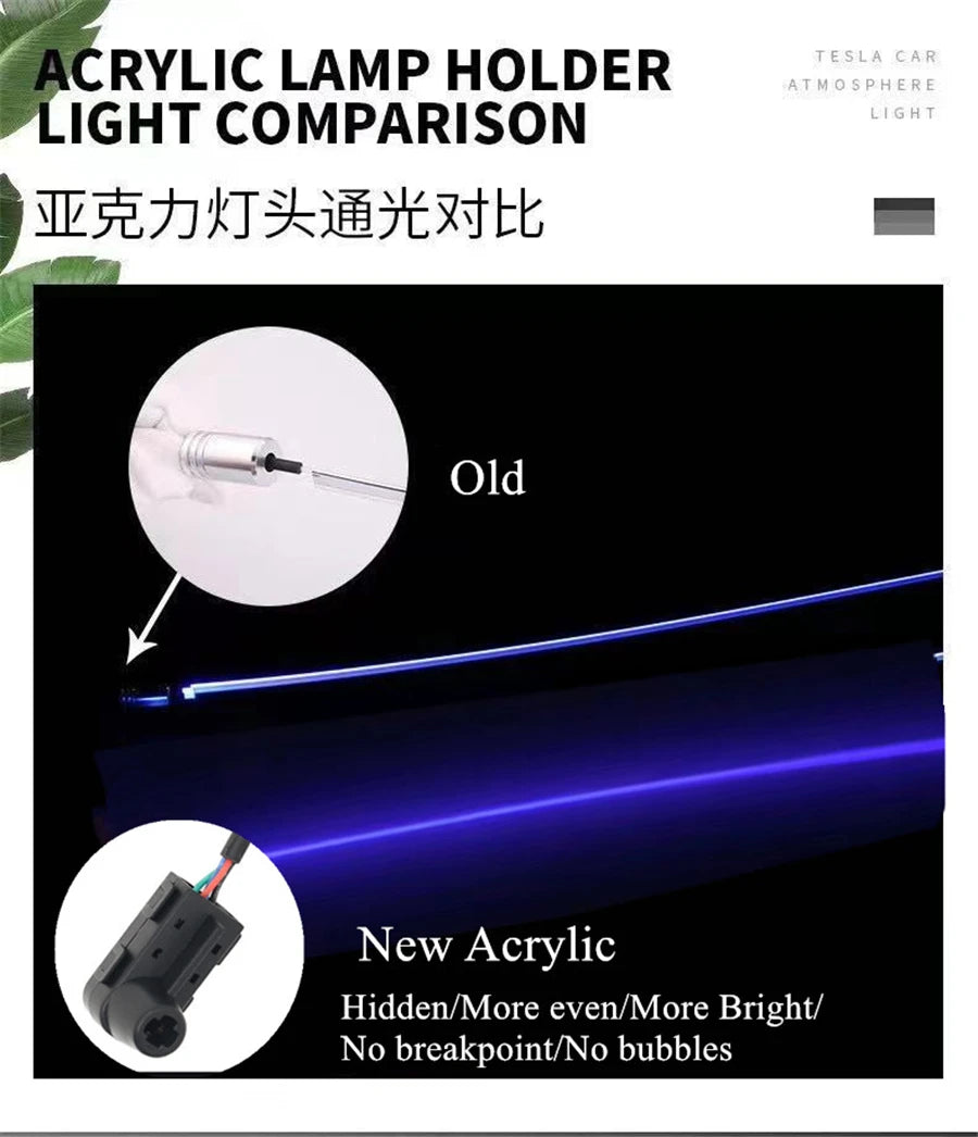 1 RGB - Ambient Light - App Control - Car Interior Lighting