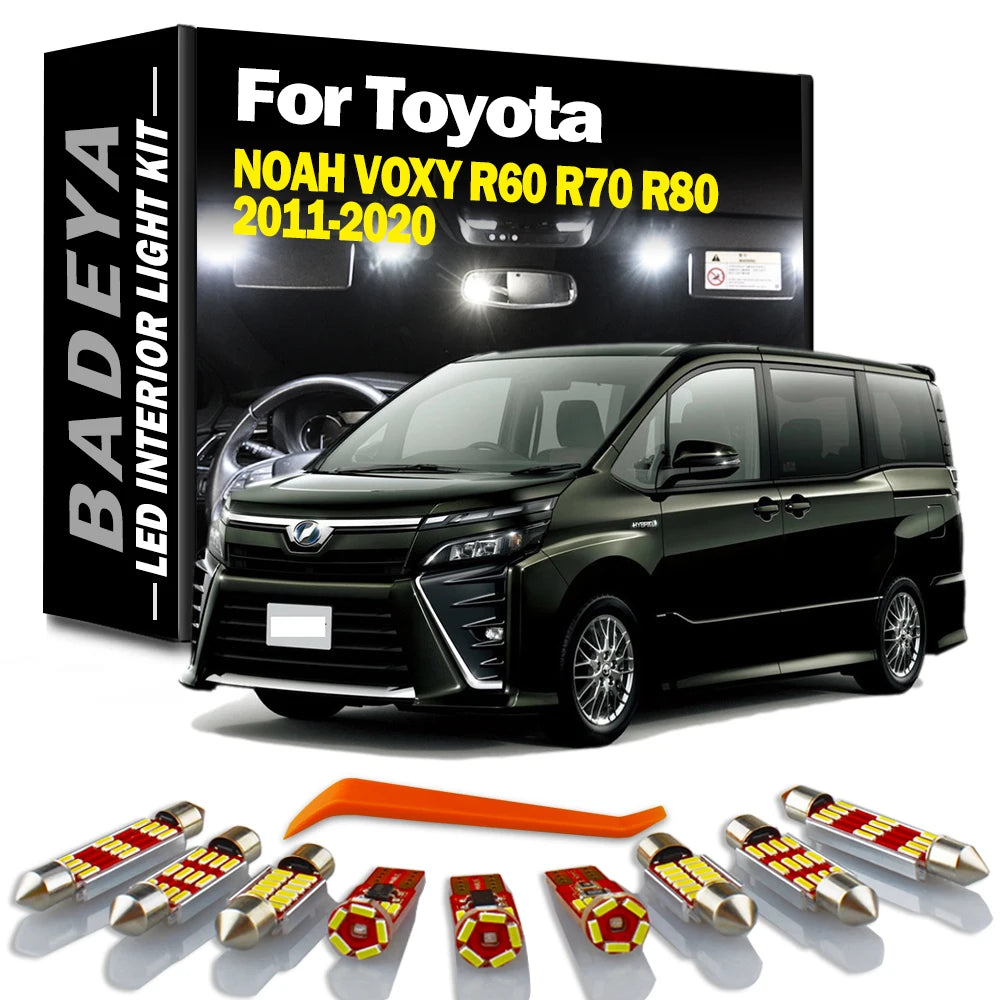 LED Interior Light Kit for Toyota R70 R80 R60 2012-2017 - Canbus Error-Free Interior Bulbs