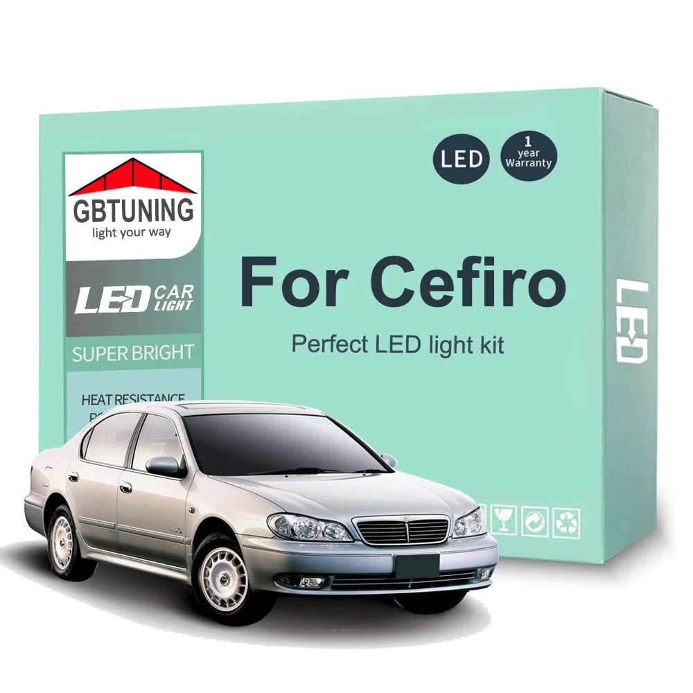 LED Interior Light Kit for Nissan Cefiro A31 A32 A33 1988-2002 - Canbus Dome Map Door Trunk Bulbs | AUTOKITSHOP