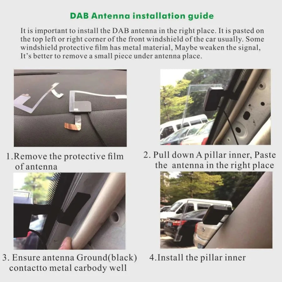 Android Accessories OBD2 DAB Receiver CARPLAY USB DVR CAMERA TPMS Optical Fiber Cable Came