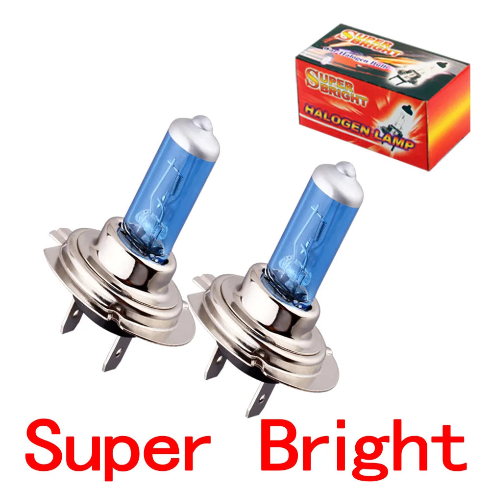 H7 55W DC 12V Fog Lights Halogen Bulb Auto Halogen Lamp Bulb Super Bright White Headlights