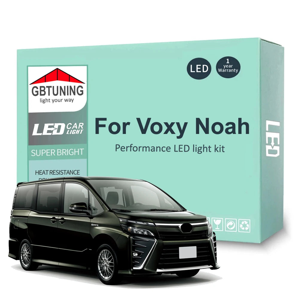 LED Interior Light Kit for Toyota Voxy Noah 60 65 70 75 80 Series AZR60 AZR65 ZRR70 ZRR75 ZRR80 ZWR80 Car Dome Lamp C...