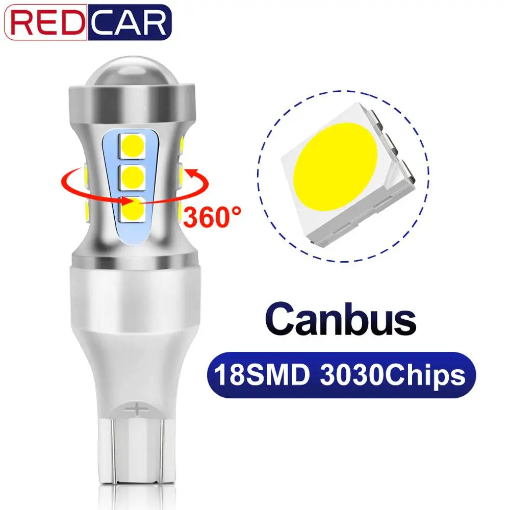 T15 W16W Canbus OBC Error Free Led Bulb 921 912 18SMD 3030 Chips Car Reverse Lamp Auto Bac