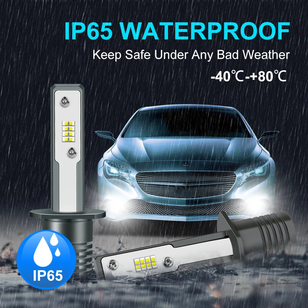 H1 Led Lamp H3 16SMD CSP Led Bulb Super Bright Car Auto Led Light Fog Lamp Auto Running Li