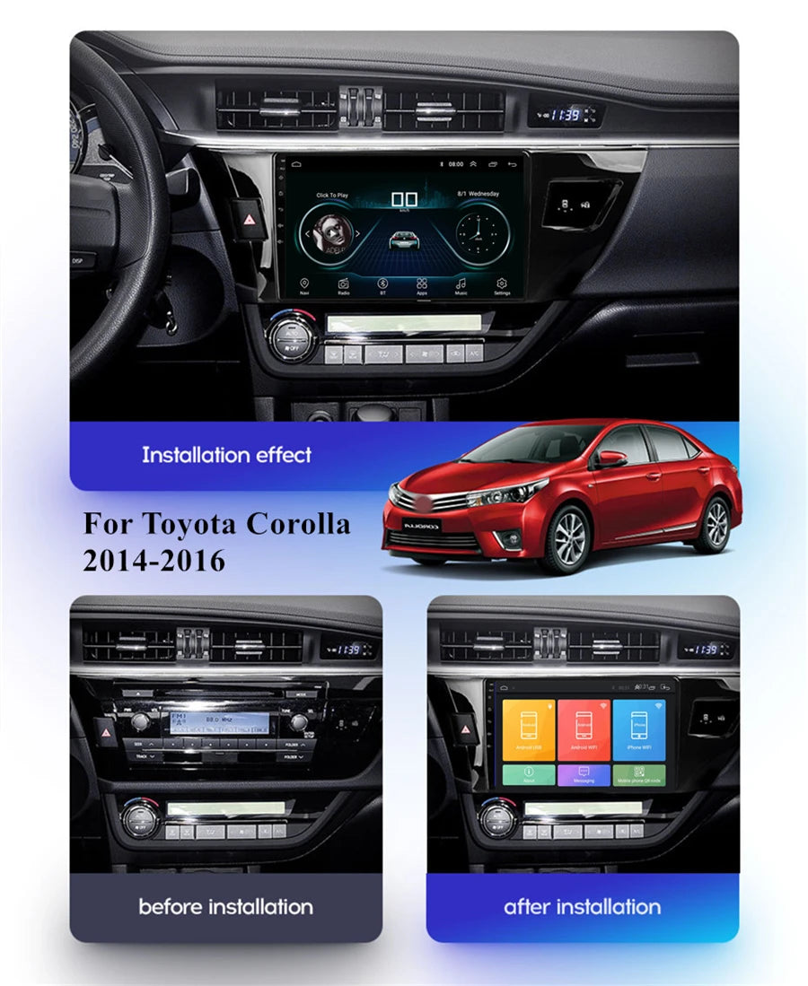 LED Interior Light Kit for Toyota Corolla 2014-2016 - Canbus Error-Free Interior Bulbs