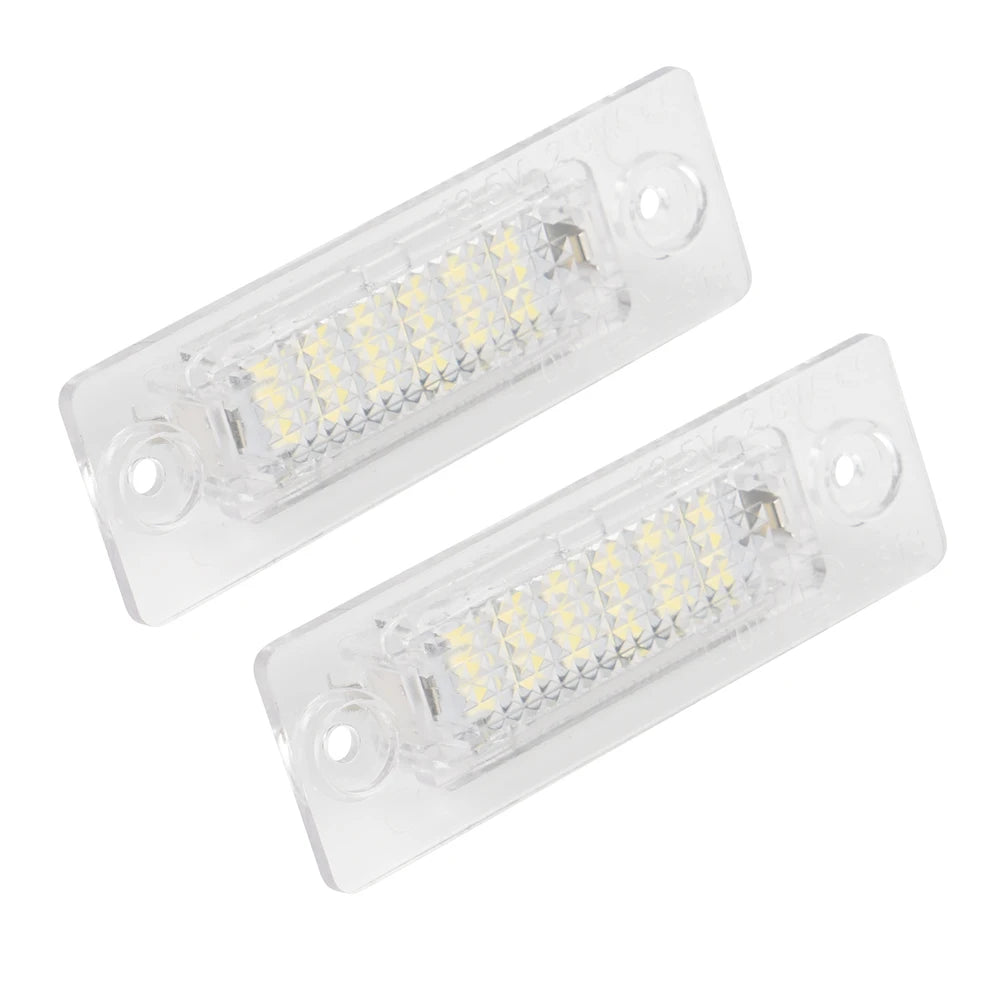 LED License Number Plate Light, 6500K White Auto Number Plate Lamp Fit For VW Caddy Golf P