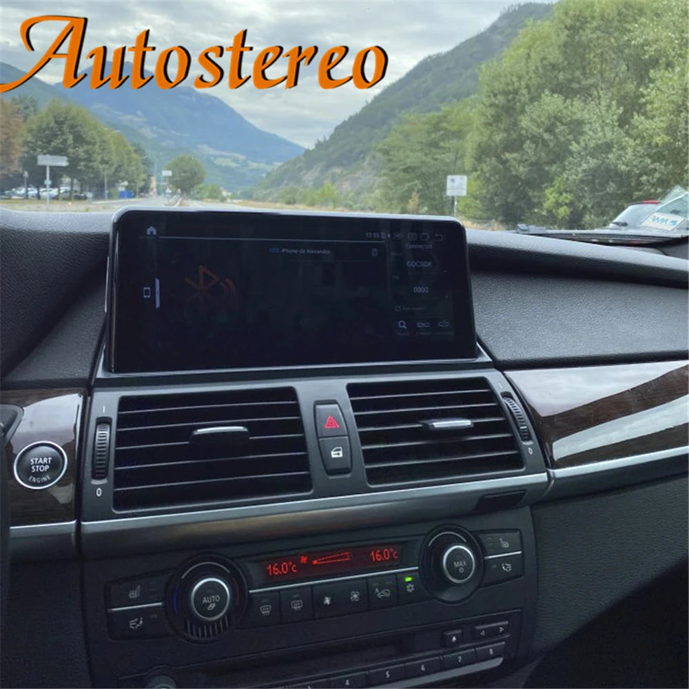 Android 14 Carplay For BMW X5 E70 For BMW X6 E71 2007-2013 Car GPS Navigation Multimedia M