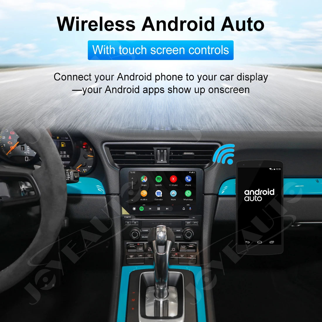 Wireless Apple CarPlay Adapter for Porsche Cayman Macan Boxster 911 PCM4.0 2017-2018 - Android Auto Mirror-Link
