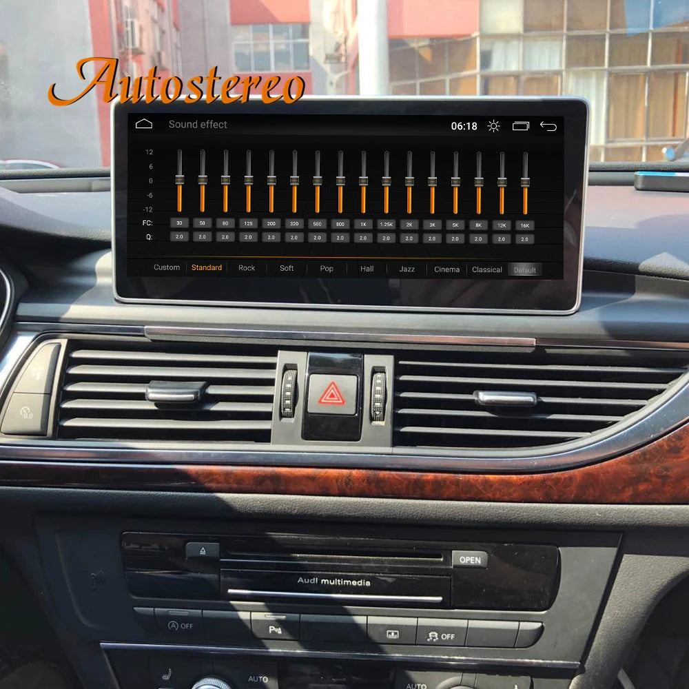 Carplay 10.25 Android 13 For Audi A6 2012-2018 Car Radio GPS Navigation Radio Tape Multime