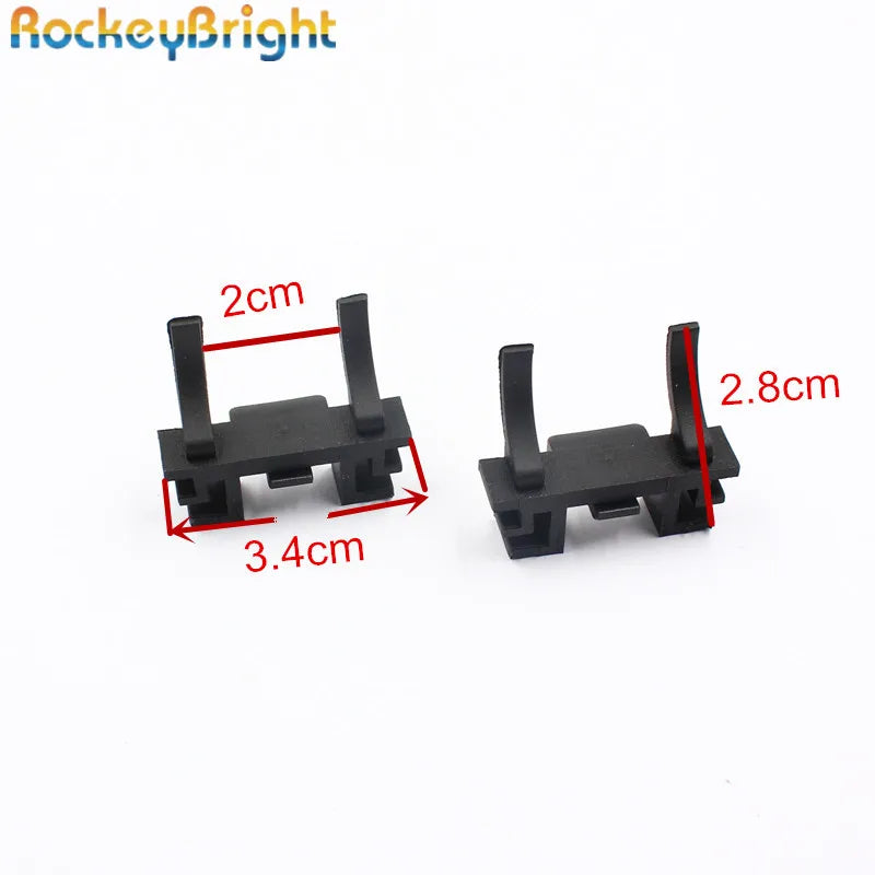 Rockeybright 2X H7 headlight adapter for Land Rover Discovery for Ford Focus for Fiat led