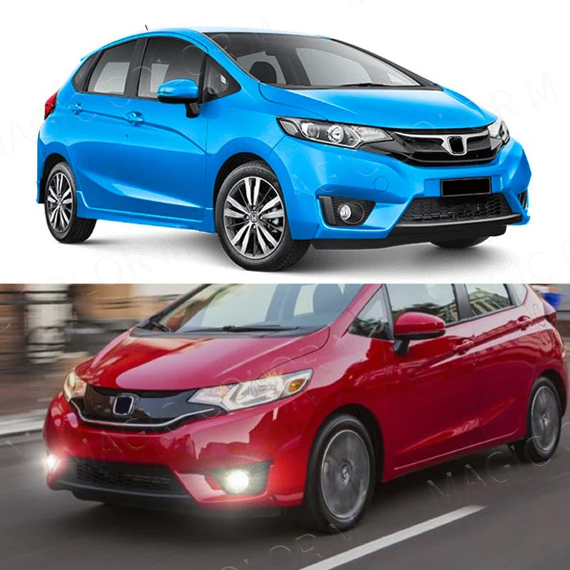 DRL Fog Lights Daytime Running Lamp LED for Honda Fit JAZZ 2014 2015 2016 2017 Wires Switc | AUTOKITSHOP
